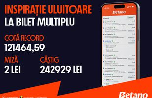 Cotă câștigătoare record pe Betano, 121464.59!