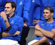 Roger Federer și Rafael Nadal, la Laver Cup 2022, ultimul turneu din cariera elvețianului, foto: Getty Images