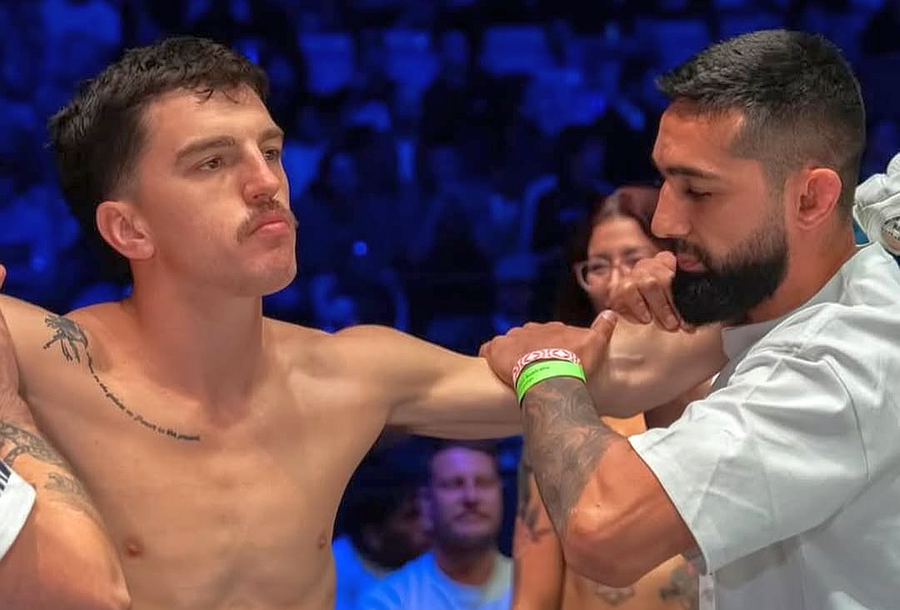 Suman Mokhtarian (dreapta) alături de Jesse Swain, unul dintre foștii săi elevi. Foto: Instagram Fost luptător UFC, asasinat în Sydney » Supraviețuise unei tentative de omor în anul trecut