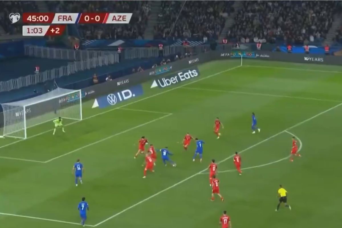 Kylian Mbappe gol vs Azerbaijan