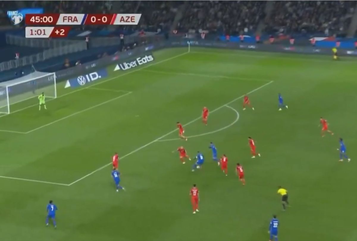 Kylian Mbappe gol vs Azerbaijan