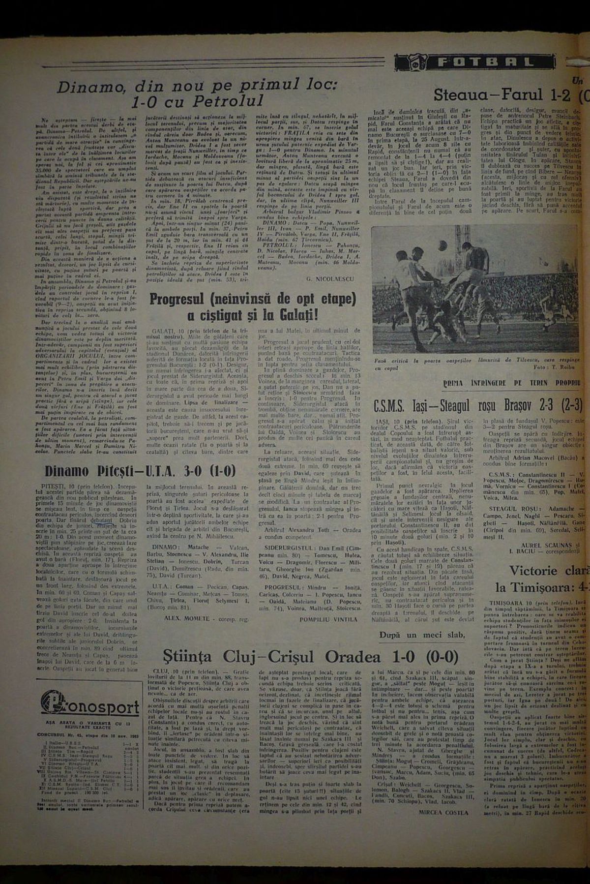 RETRO GSP » VIDEO ȘI FOTO 56 de ani de la un gol istoric pentru Dobrin