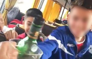 Petrecere cu manele și whisky în autocarul unei grupe de juniori de la CSA Steaua! Copiii, îndemnați de părinți să consume alcool » Clubul a deschis o anchetă internă