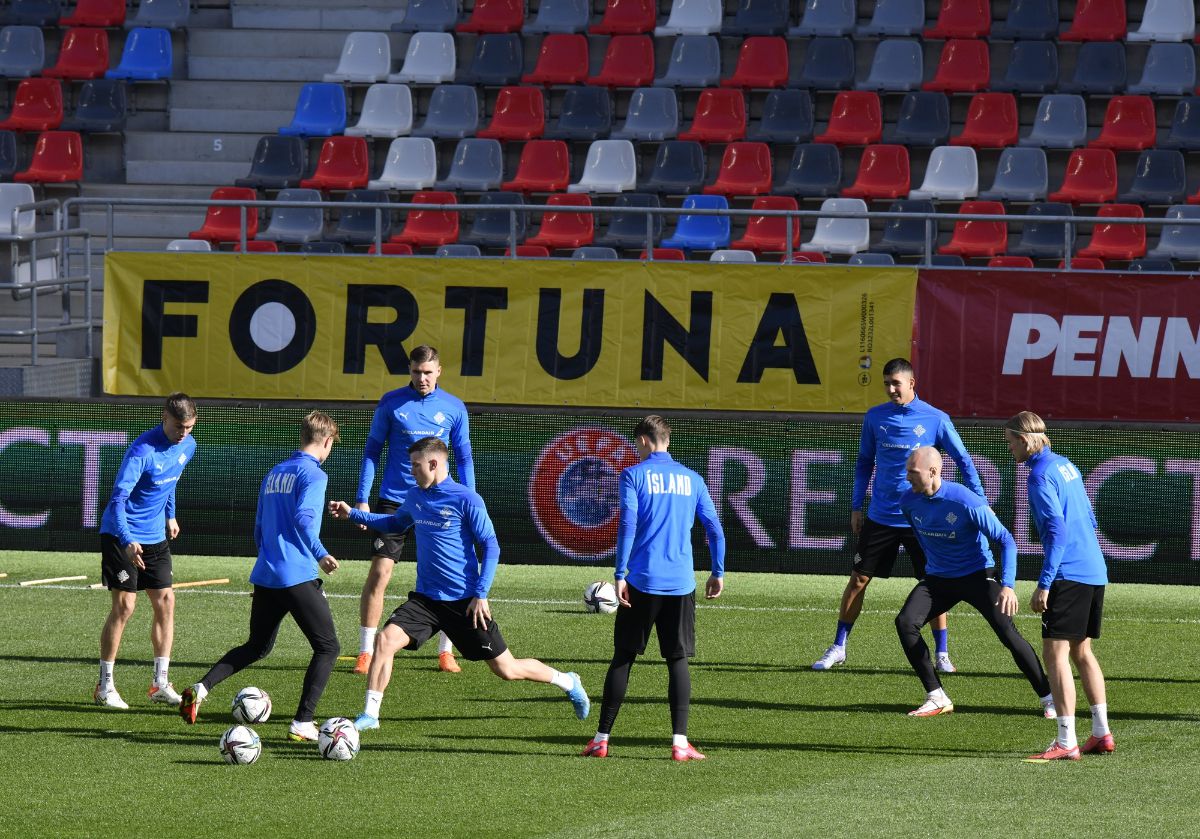 Antrenament Islanda - preliminarii CM 2022 (România - Islanda)