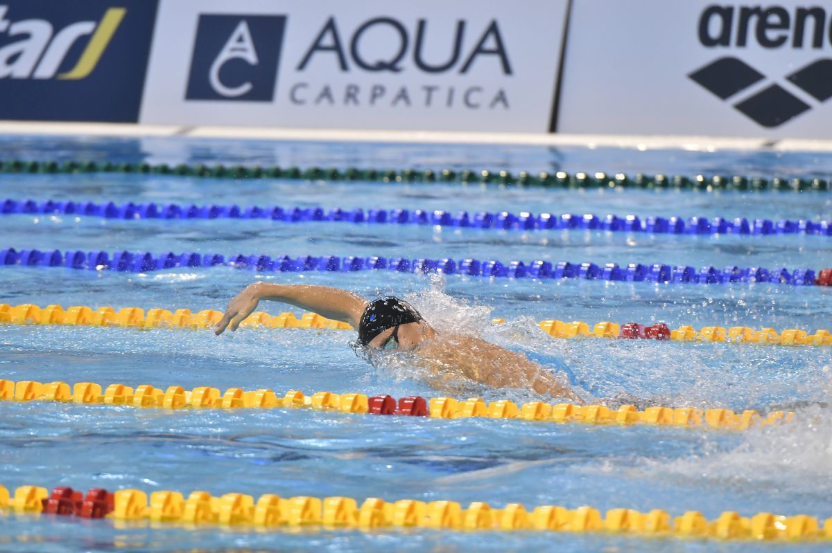 David Popovici a câștigat finala la 100 de metri liber la Campionate Naționale de Înot în bazin scurt