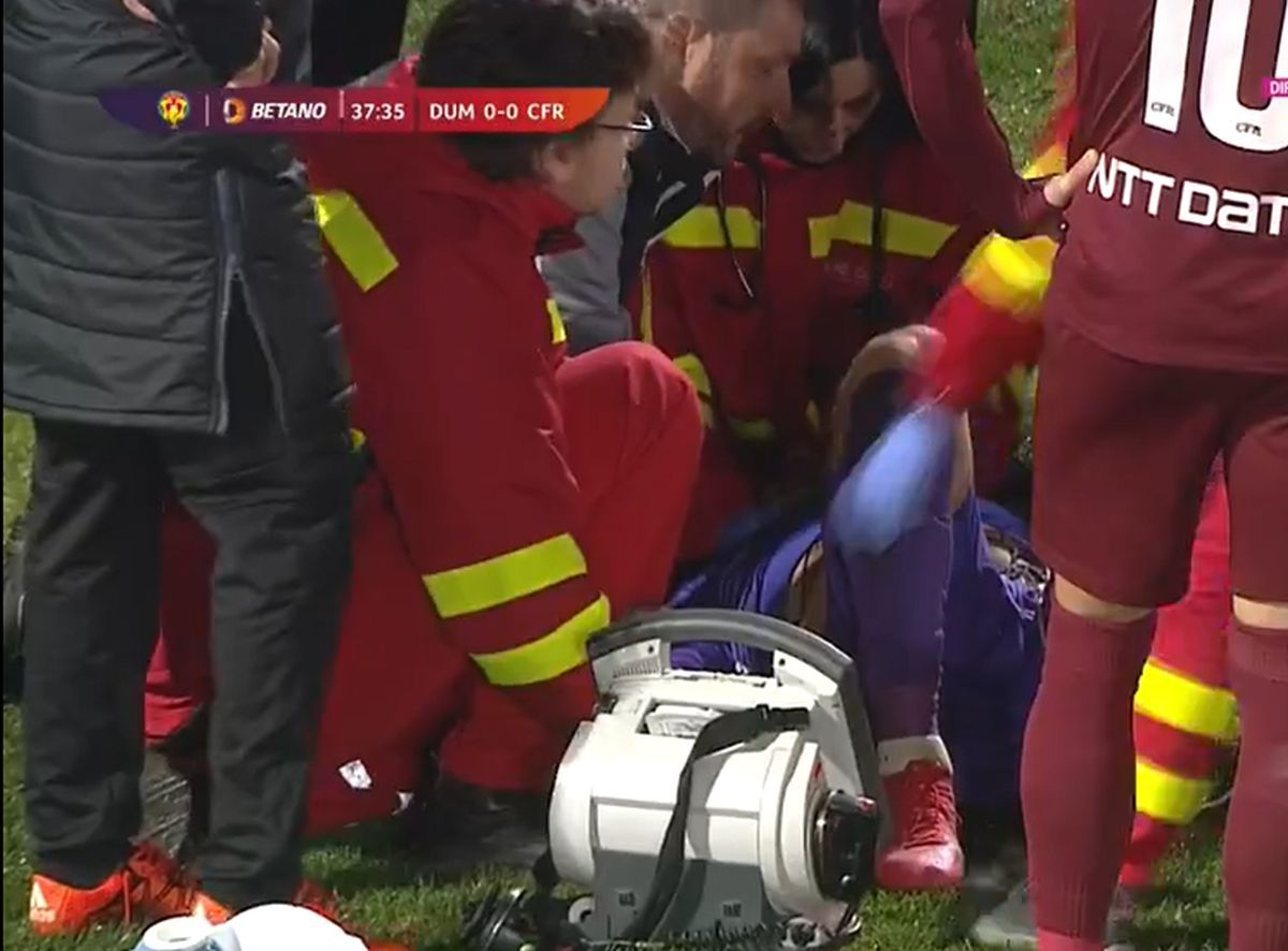 Accidentare Dumbrăvița - CFR Cluj