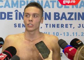 David Popovici, după ce a câștigat proba de 100 de metri liber cu record național: „Înseamnă mult, pentru că era recordul lui Glință. Îl făcuse special contra mea”