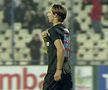 Vlad Tudor (19 ani), fiul lui Alexandru Tudor, a fost trimis în atacul celor de la FCSB în repriza secundă a meciului cu Oțelul, din runda secundă a grupei B din Cupa României. / FOTO: Captură @Digi Sport 1