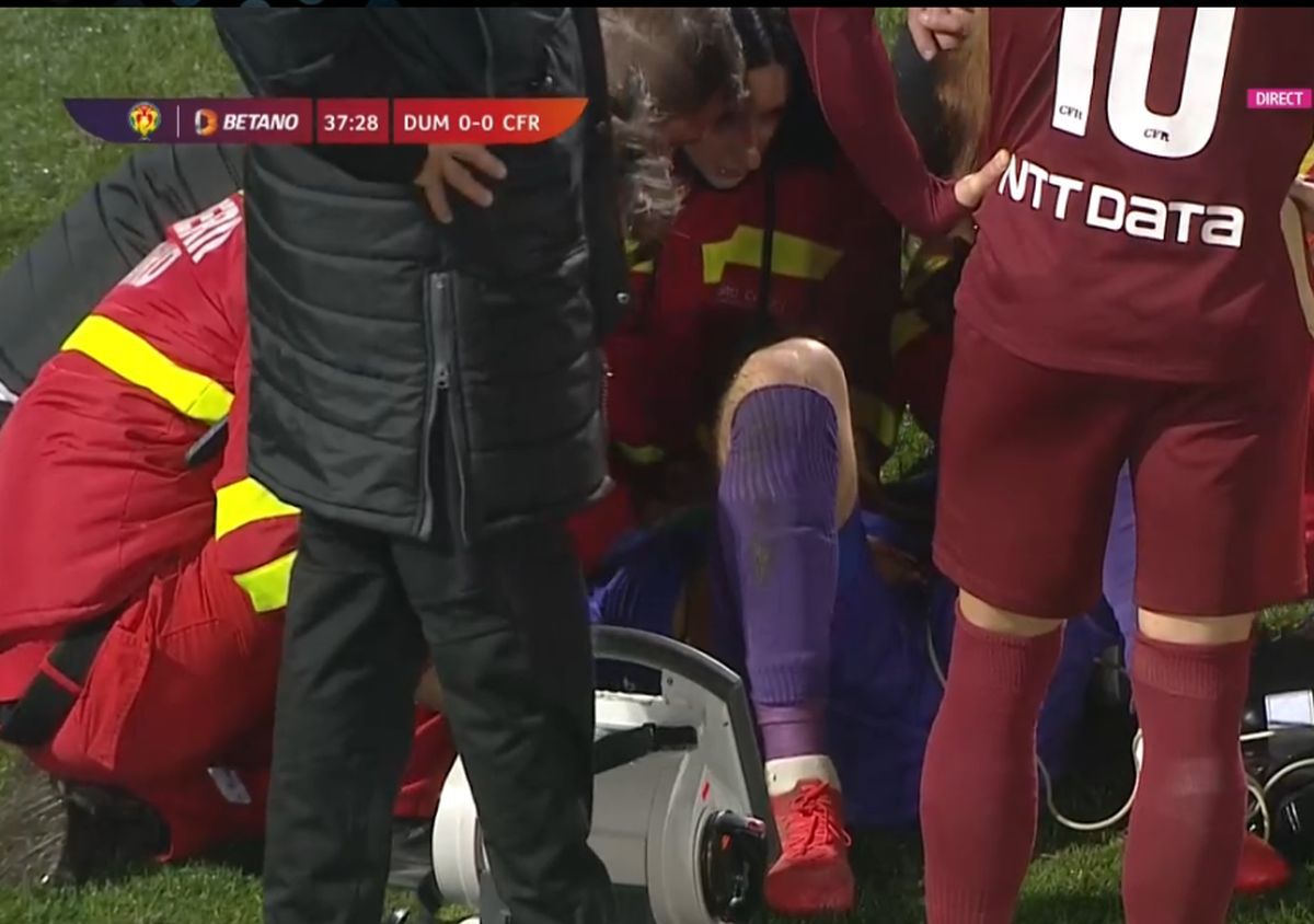 Accidentare Dumbrăvița - CFR Cluj