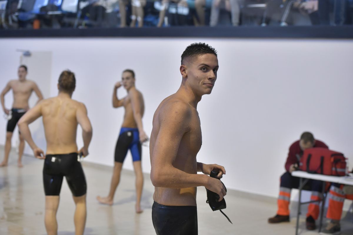 David Popovici a câștigat finala la 100 de metri liber la Campionate Naționale de Înot în bazin scurt