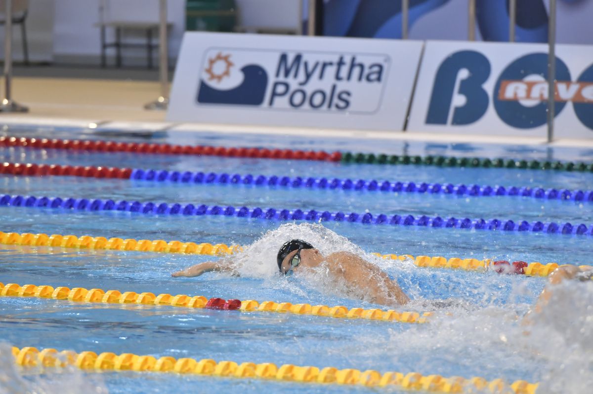 David Popovici a câștigat finala la 100 de metri liber la Campionate Naționale de Înot în bazin scurt