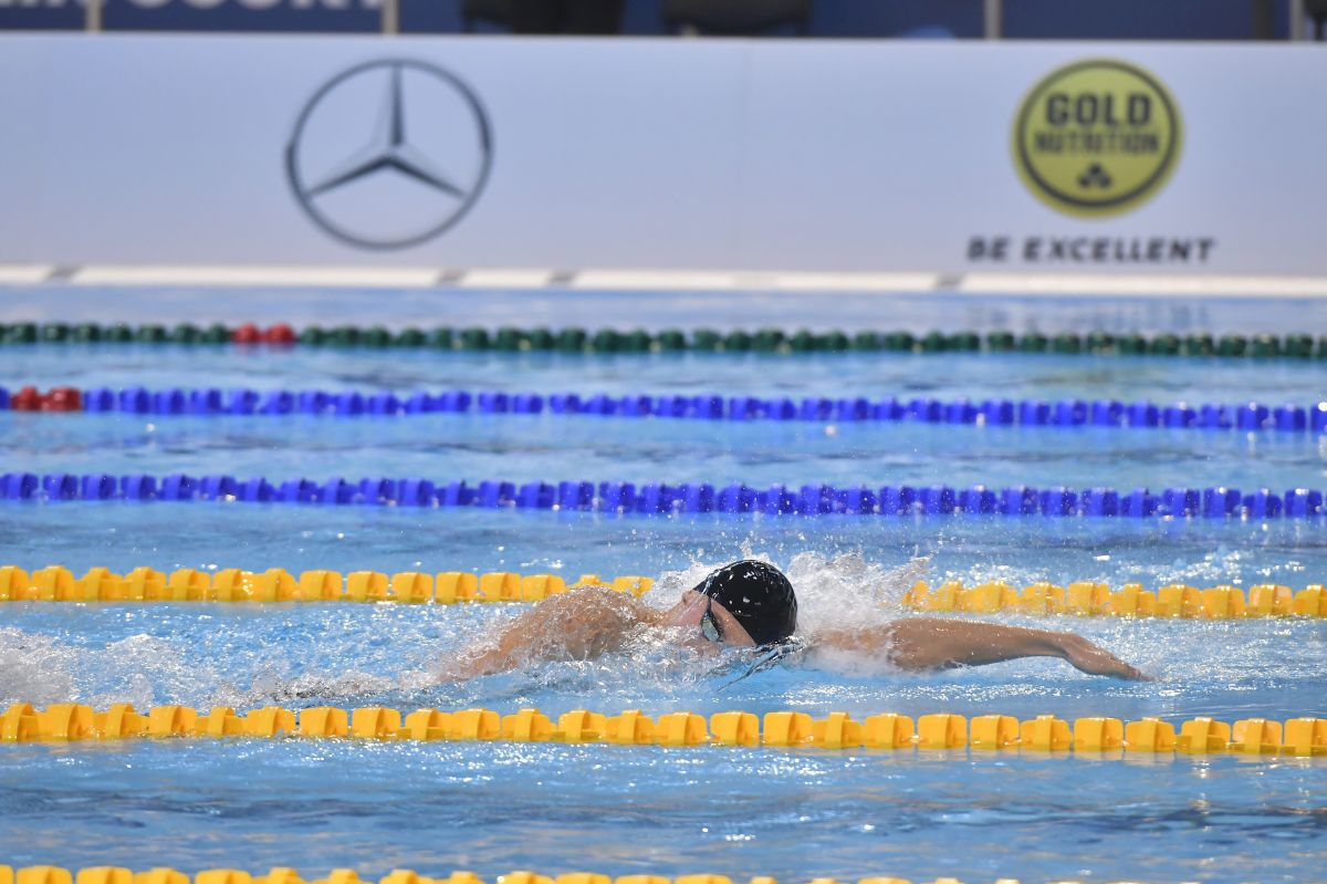 David Popovici a câștigat finala la 100 de metri liber la Campionate Naționale de Înot în bazin scurt