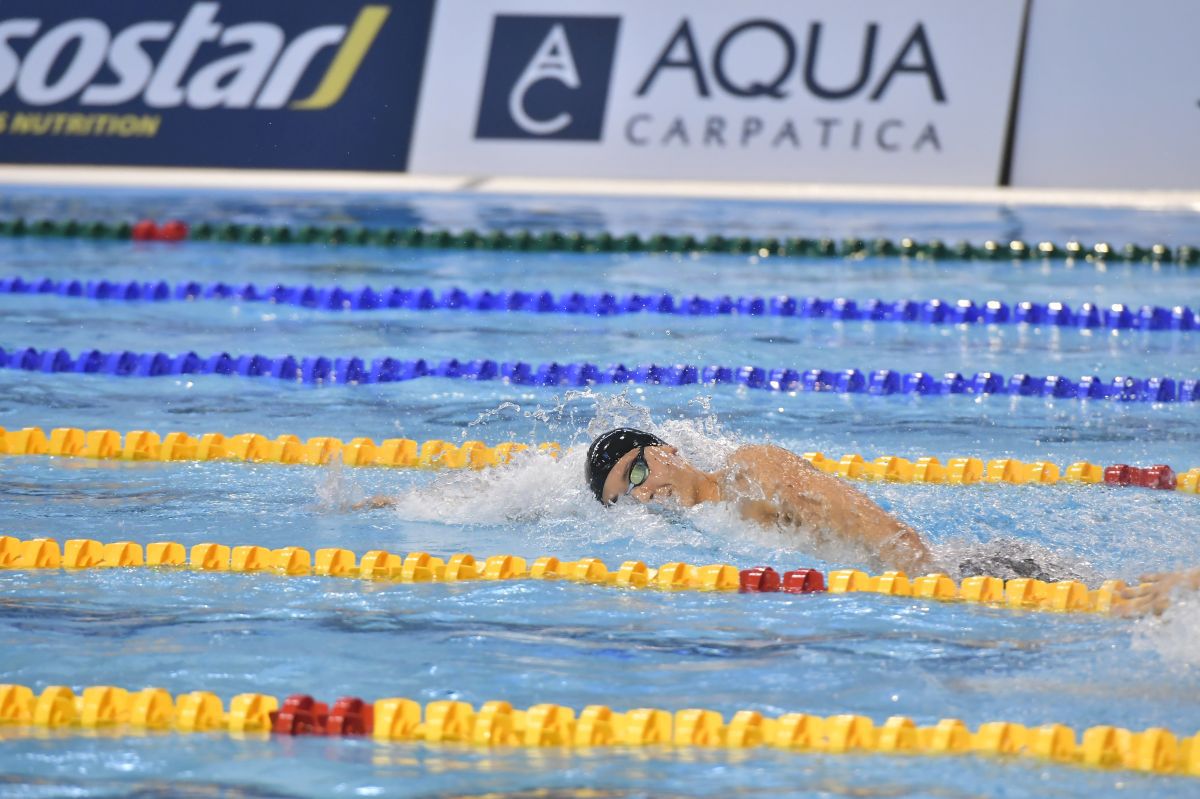 David Popovici a câștigat finala la 100 de metri liber la Campionate Naționale de Înot în bazin scurt