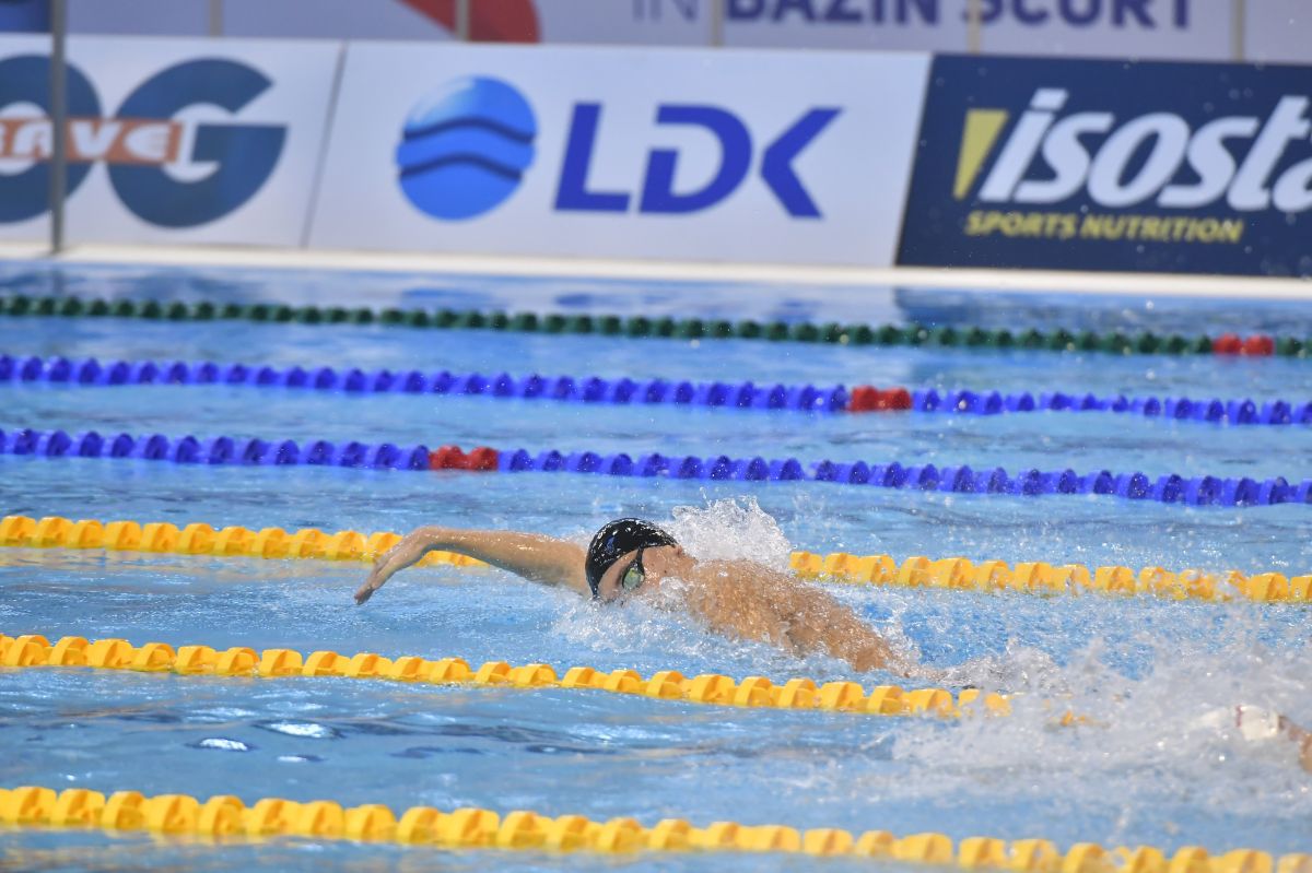 David Popovici a câștigat finala la 100 de metri liber la Campionate Naționale de Înot în bazin scurt