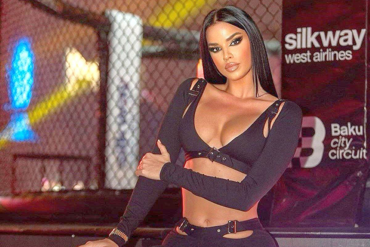 Ivana Knoll a schimbat iarăși sportul! Modelul croat a prezentat la Baku o gală de arte marțiale