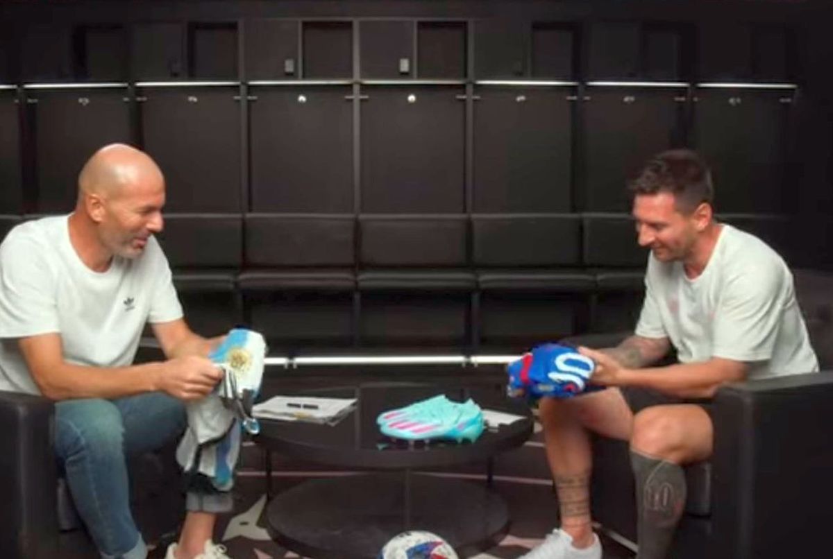 Messi, descris de Zidane într-un cuvânt » Imaginile momentului în fotbal: Zizou și Leo, față în față