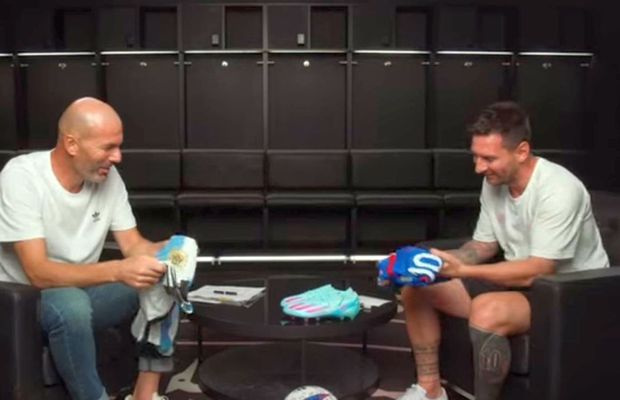 Messi, descris de Zidane într-un cuvânt » Imaginile momentului în fotbal: Zizou și Leo, față în față