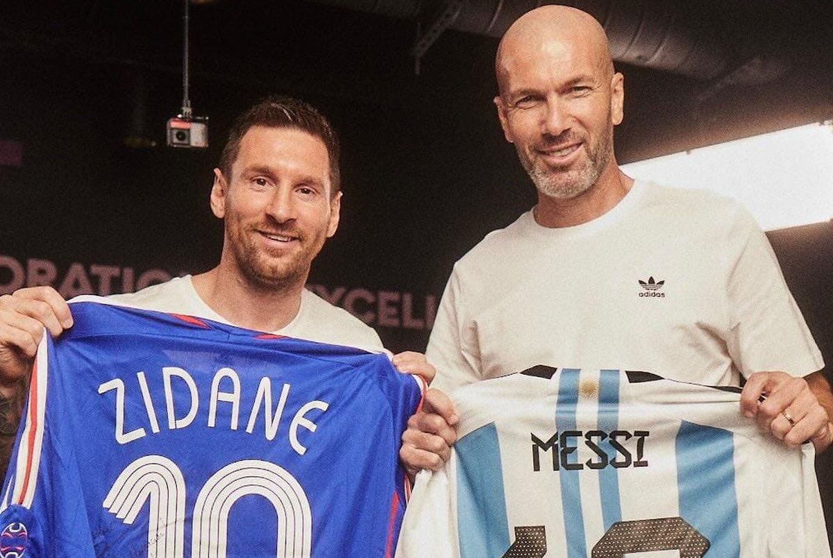 Messi, descris de Zidane într-un cuvânt » Imaginile momentului în fotbal: Zizou și Leo, față în față