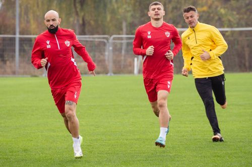 Gabriel Moura (stânga)/ foto: Facebook @Dinamo București
