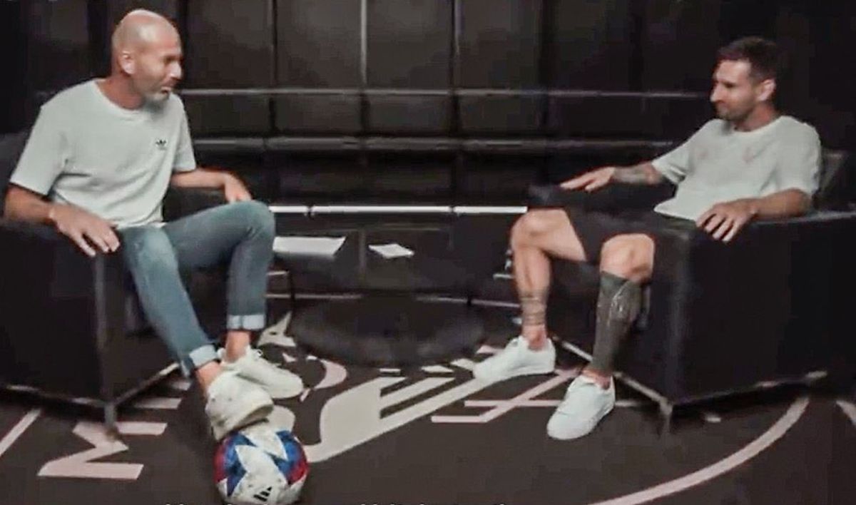 Lionel Messi și Zinedine Zidane