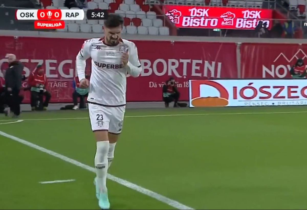 Două faze controversate în Sepsi - Rapid » Giuleștenii au cerut penalty de două ori în 5 minute