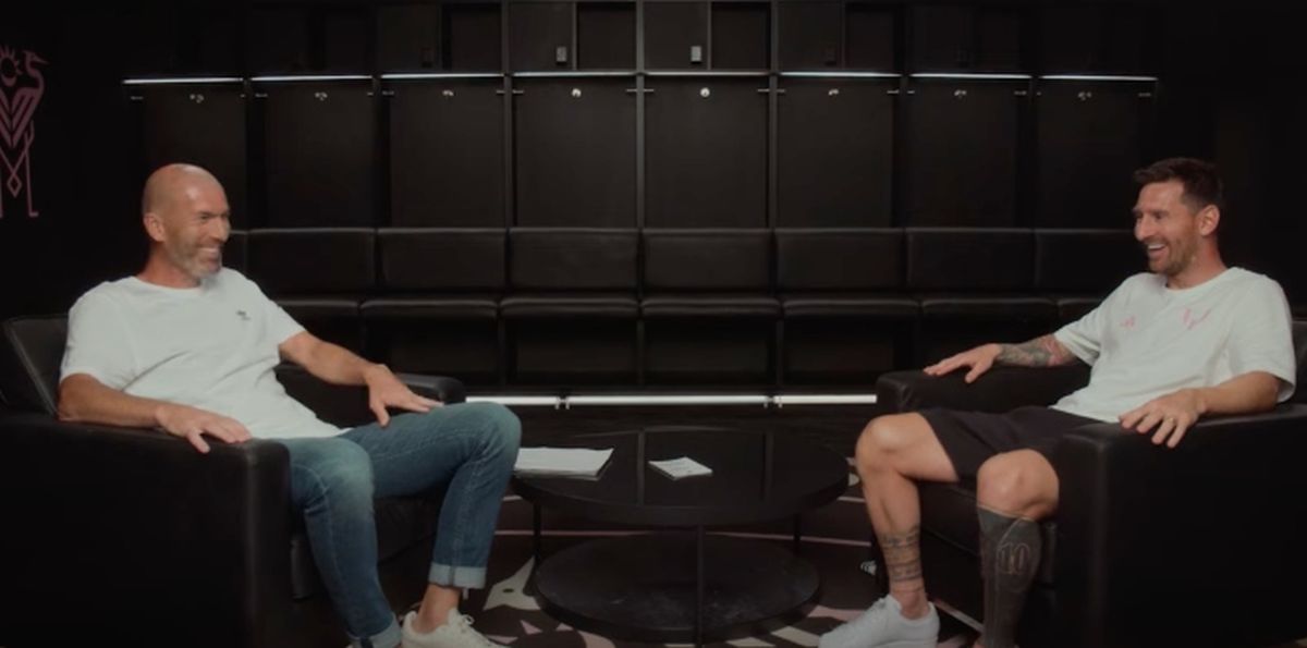 Lionel Messi și Zinedine Zidane