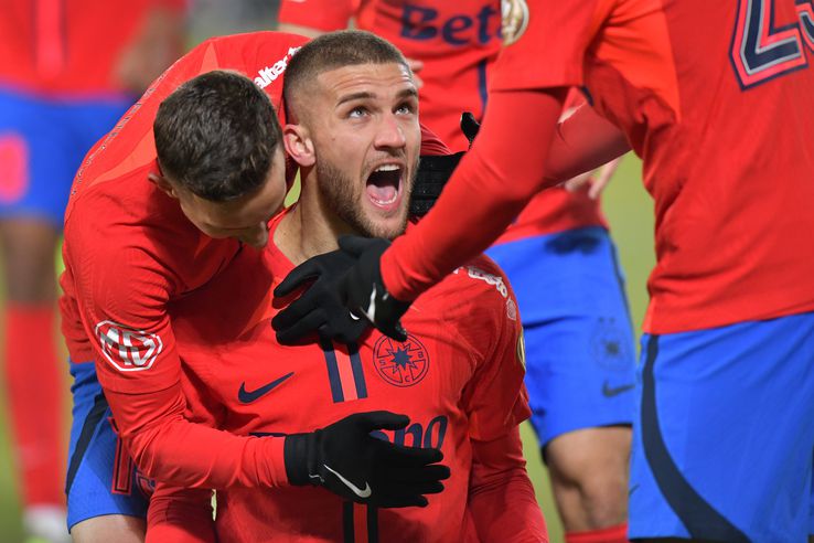 Daniel Bîrligea, în U Cluj - FCSB/ FOTO: Cristi Preda (GSP)