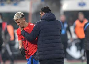 Tavi Popescu, scos în minutul 27 din U Cluj - FCSB. Consolat cu greu