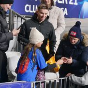 U Cluj - FCSB, încălzire și inspecția gazonului/ foto Cristi Pred (GSP)