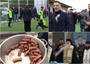 Preoți-antrenori, 2500 de mici, mămăligă amestecată cu bormașina și o galerie cu Mirel Rădoi, Claudiu Răducanu sau Adi Ilie prezenți » GSP a asistat la „cuplajul anului”, la o parohie: „Mama nu m-a lăsat, dar m-a vopsit mamaie”