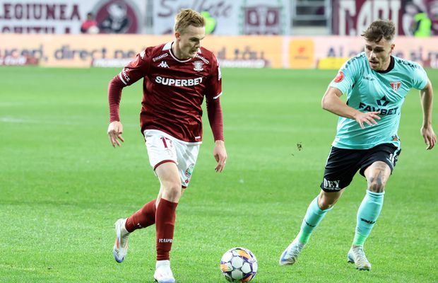 Christensen, norvegianul Rapidului, a numit cel mai tare adversar din Superligă: „E foarte bun!”