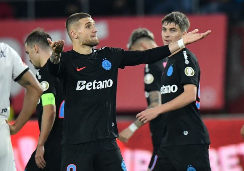 Daniel Bîrligea a fost eliminat în minutul 81 al remizei scoase de FCSB la Hermannstadt, scor 3-3. Ambele cartonașe galbene au venit din cauza protestelor la adresa „centralului” Radu Petrescu. Gigi Becali a avut o reacție devastatoare.