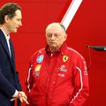 Elkann, alături de Fred Vasseur, directorul Ferrari // foto: Guliver/gettyimages