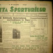 Ce scria Gazeta Sporturilor după seismul din 10 noiembrie 1940 / Sursă foto: Arhivă