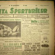 Ce scria Gazeta Sporturilor după seismul din 10 noiembrie 1940 / Sursă foto: Arhivă