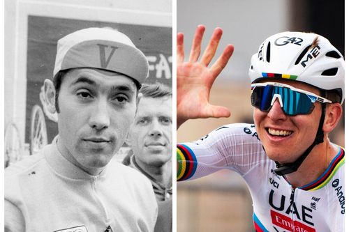 Eddy Merkcx și Tadej Pogacar Colaj foto: Imago Images