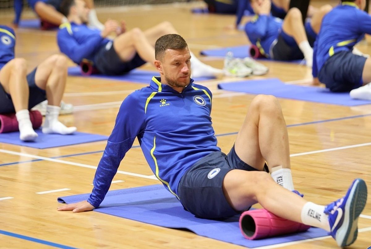 Antrenament neobișnuit înainte de meciul cu România » Bosnia s-a pregătit în interiorul hotelului