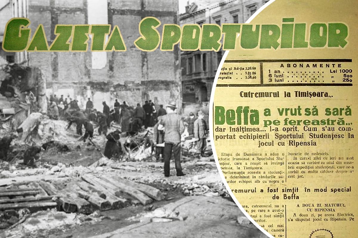 Cutremurul din 10 noiembrie 1940 - ce scria Gazeta Sporturilor după seism
