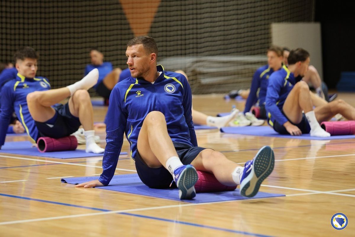 Antrenament neobișnuit înainte de meciul cu România » Bosnia s-a pregătit în interiorul hotelului