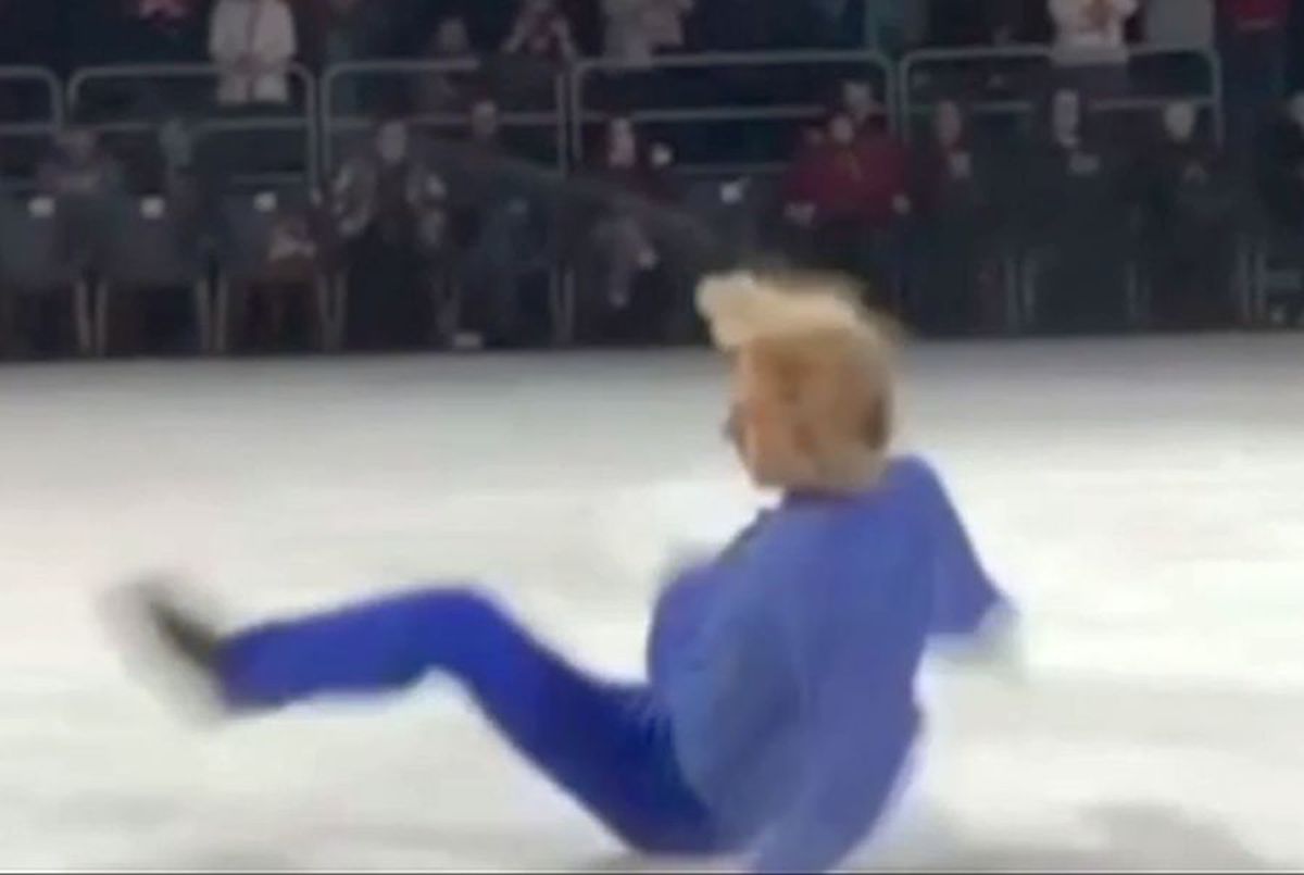 VIDEO Imagini incredibile! Fiasco cu țevi sparte și găuri în gheață la show-ul lui Evgeni Plushenko de la Cluj! Multiplul campion olimpic acuză, după ce a căzut: „Parcă era Fontana di Trevi! Aţi văzut vreodată aşa ceva?”