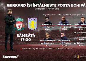 Liverpool – Aston Villa: Gerrard revine pe Anfield! Bilanţul antrenorilor din Premier League împotriva echipelor la care au jucat