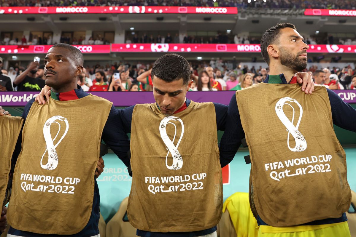 Cristiano Ronaldo, deznădejdea întruchipată! Imagini din startul „sfertului” Maroc - Portugalia