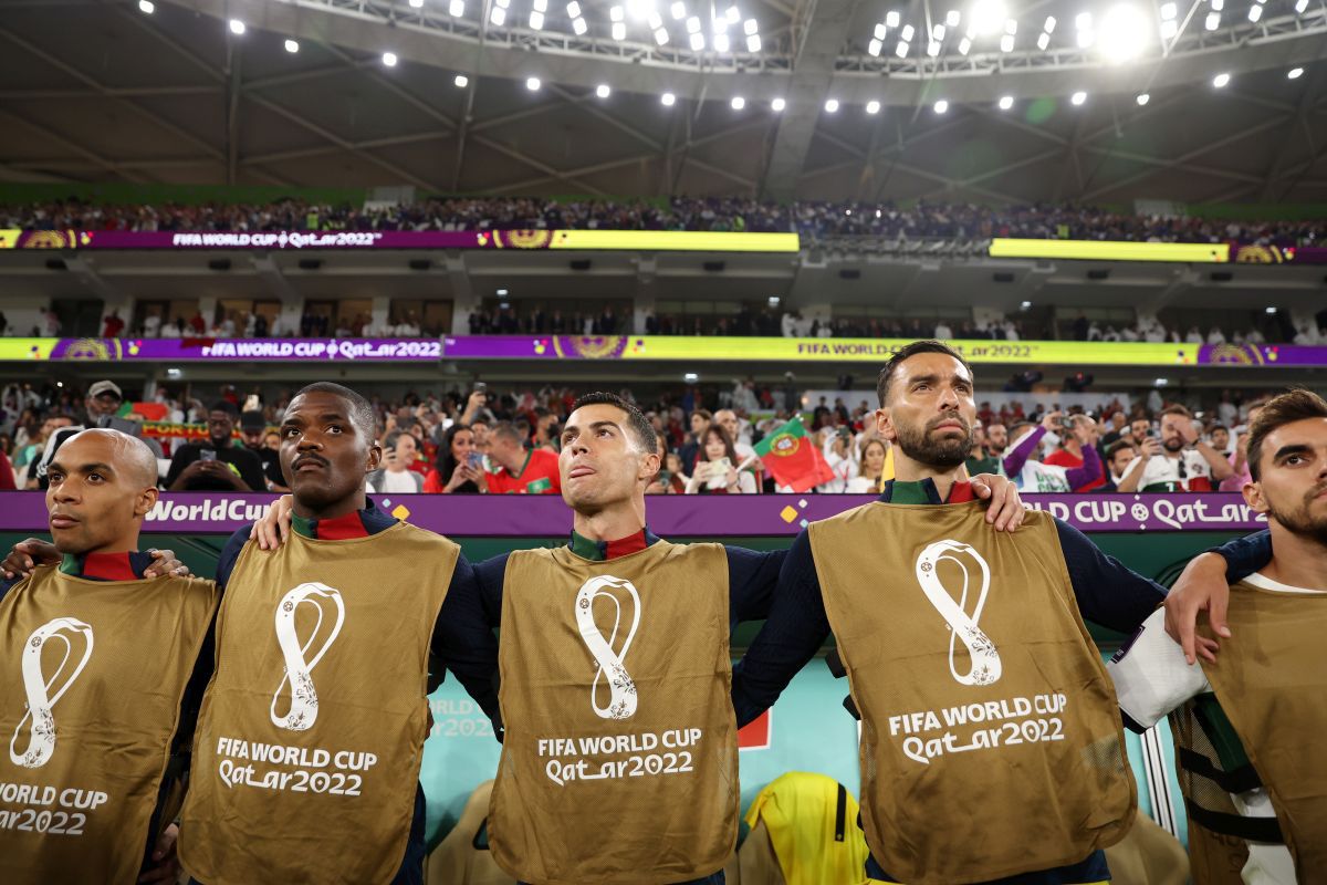 Cristiano Ronaldo, deznădejdea întruchipată! Imagini din startul „sfertului” Maroc - Portugalia