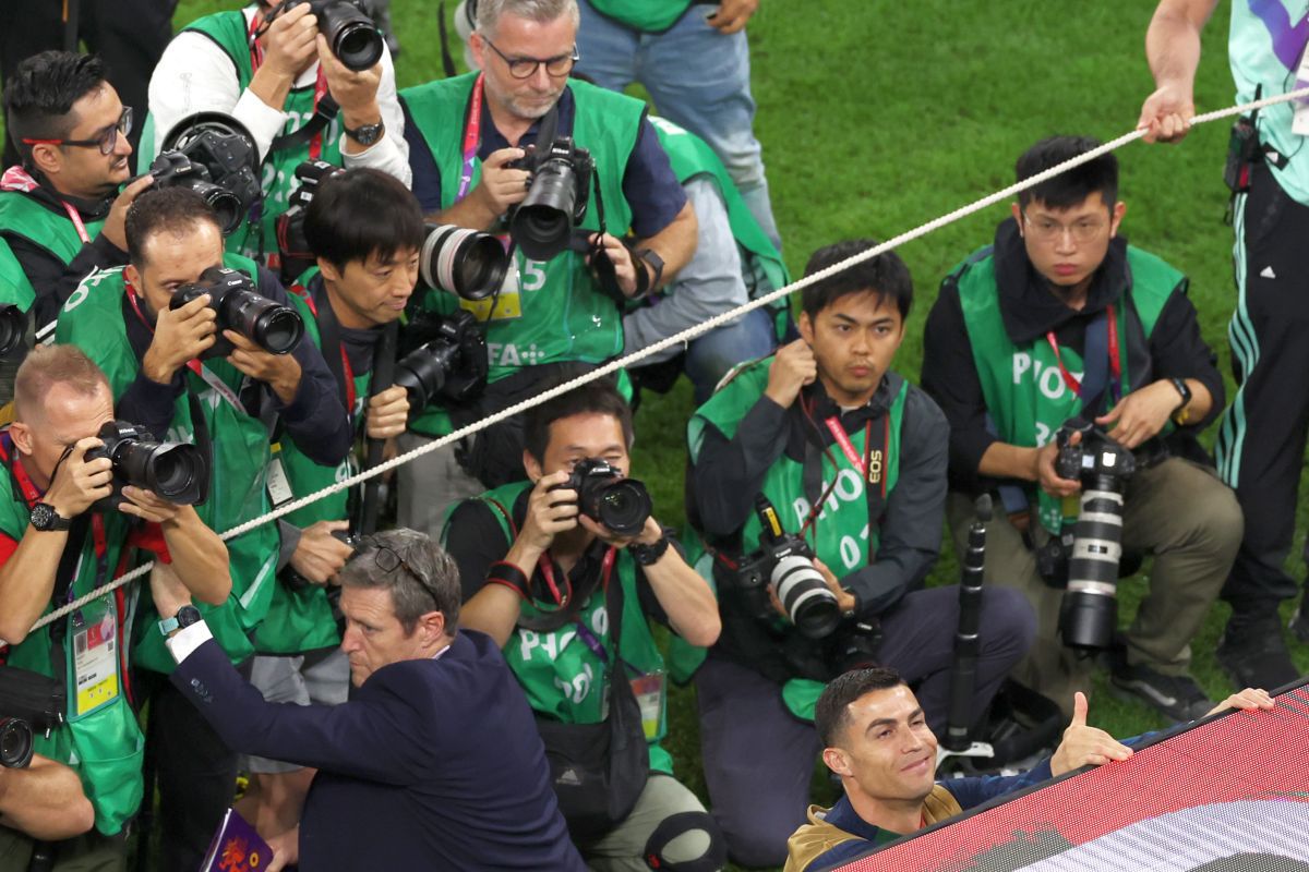 Cristiano Ronaldo, deznădejdea întruchipată! Imagini din startul „sfertului” Maroc - Portugalia