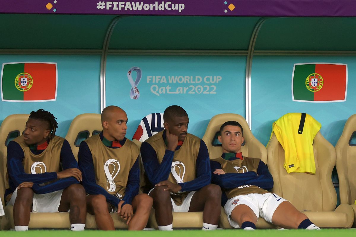 Cristiano Ronaldo, deznădejdea întruchipată! Imagini din startul „sfertului” Maroc - Portugalia