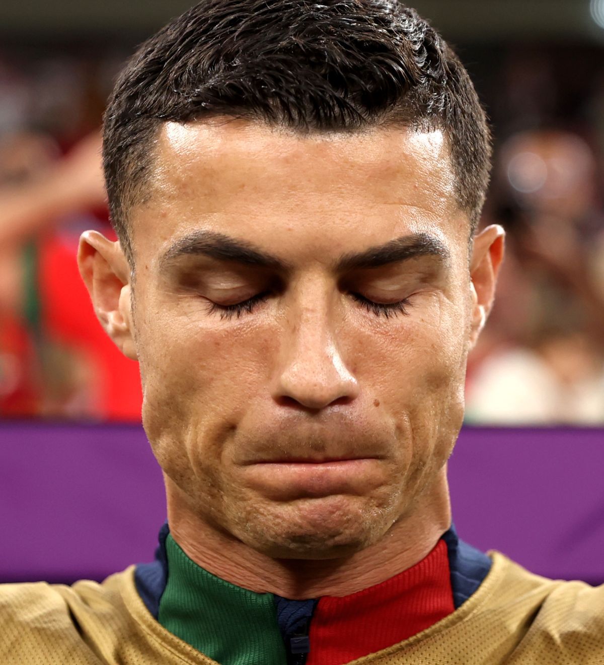 Așa arată deznădejdea! Cum a fost surprins Cristiano Ronaldo în startul „sfertului” Maroc - Portugalia
