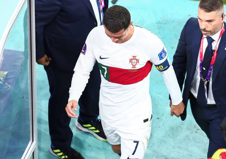 Cristiano Ronaldo, la câteva minute după Maroc - Portugalia / foto: Imago Images