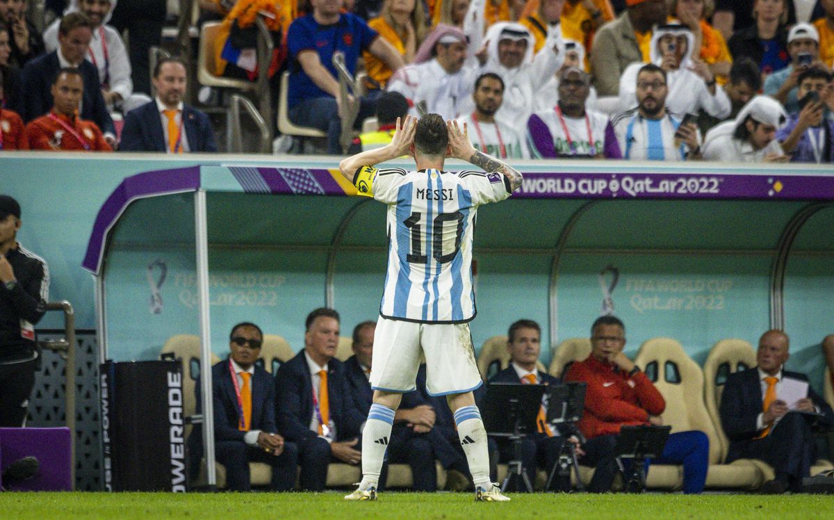 Lionel Messi, bucurie în Țările de Jos - Argentina