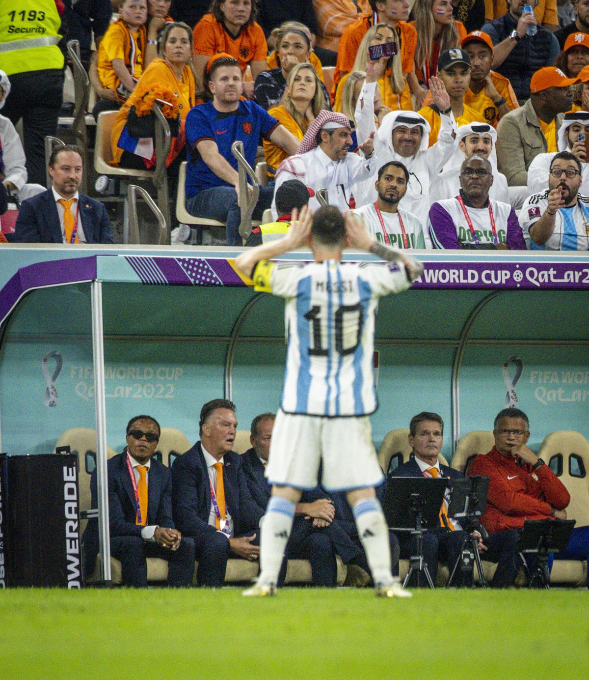 Lionel Messi, bucurie în Țările de Jos - Argentina