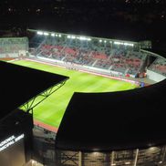 Imagini dronă stadion Sibiu: cum arată noua arenă din parcul „Sub Arini”